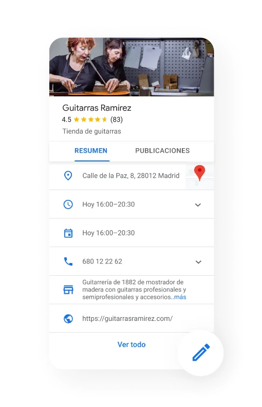 Ficha de Google Business Profile optimizada
